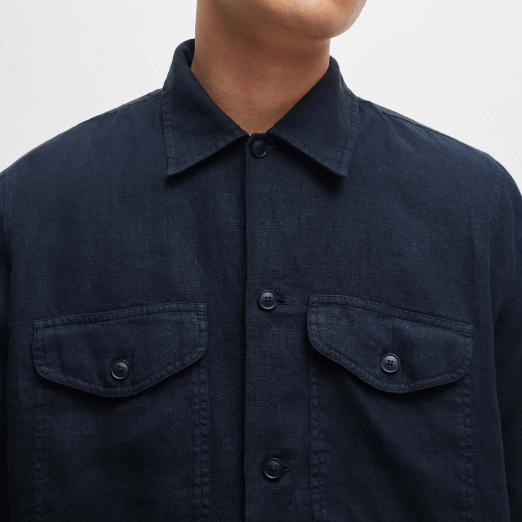 Hugo Boss Lovel Linen Overshirt - S